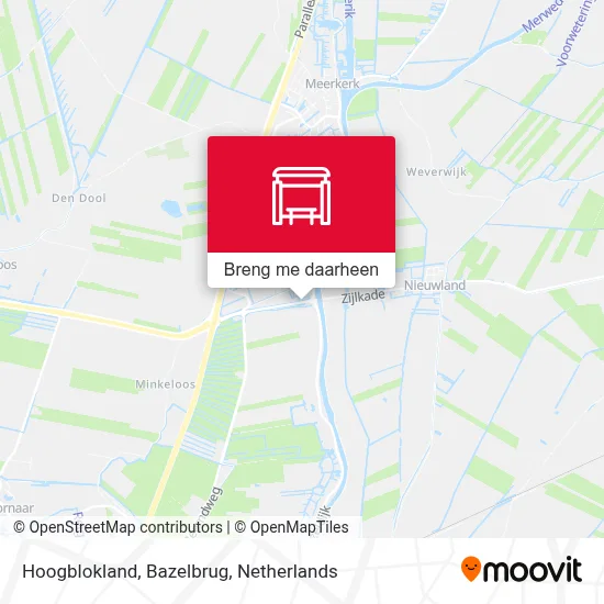 Hoogblokland, Bazelbrug kaart