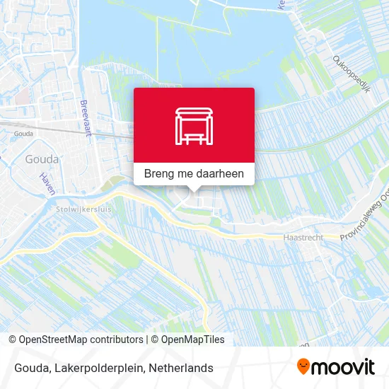 Gouda, Lakerpolderplein kaart
