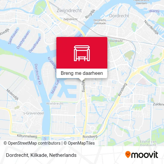 Dordrecht, Kilkade kaart