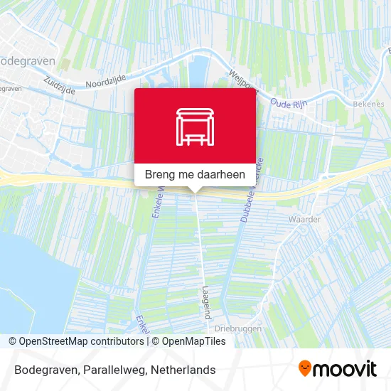 Bodegraven, Parallelweg kaart