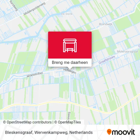 Bleskensgraaf, Wervenkampweg kaart