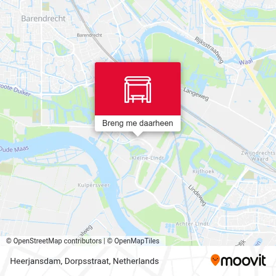Heerjansdam, Dorpsstraat kaart