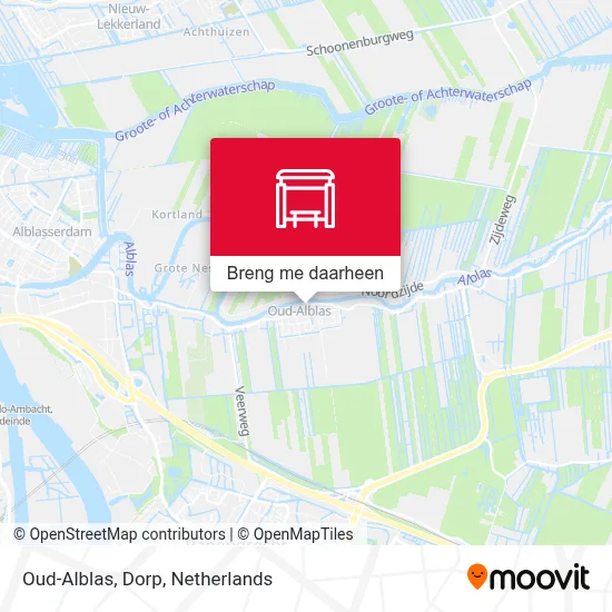 Oud-Alblas, Dorp kaart