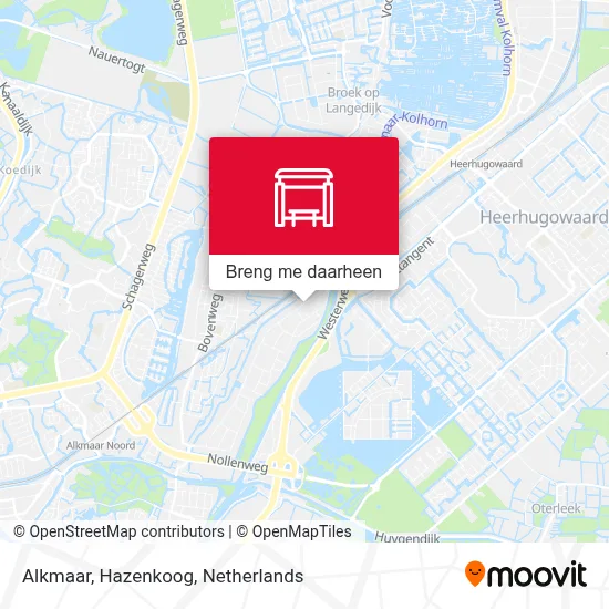Alkmaar, Hazenkoog kaart