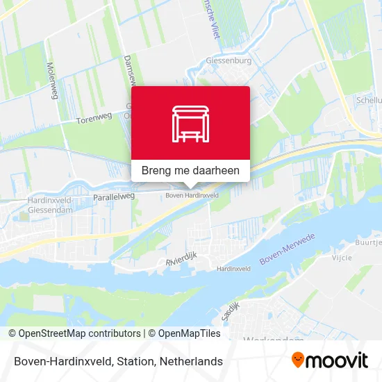 Boven-Hardinxveld, Station kaart