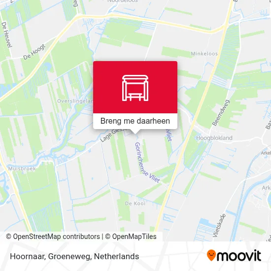 Hoornaar, Groeneweg kaart