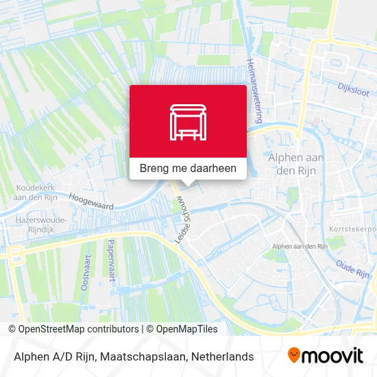 Alphen A / D Rijn, Maatschapslaan kaart