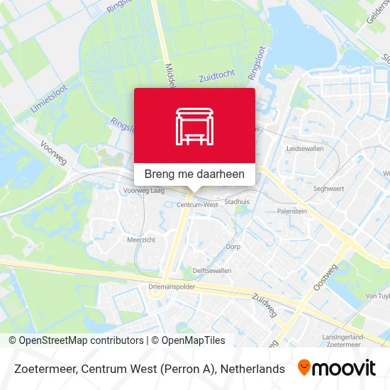 Zoetermeer, Centrum West (Perron A) kaart