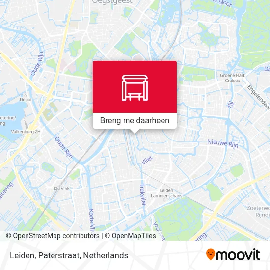 Leiden, Paterstraat kaart