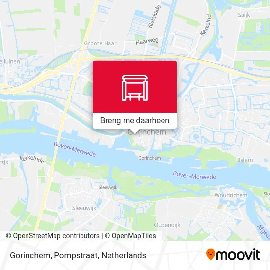 Gorinchem, Pompstraat kaart