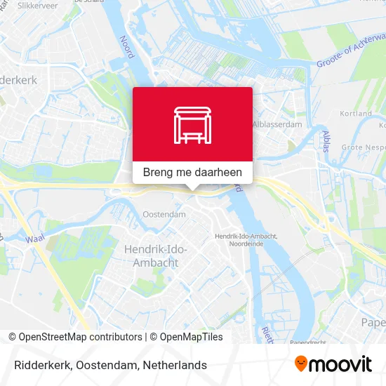 Ridderkerk, Oostendam kaart