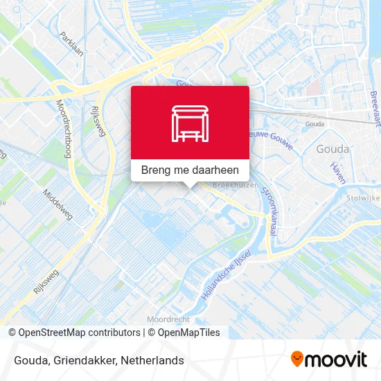 Gouda, Griendakker kaart