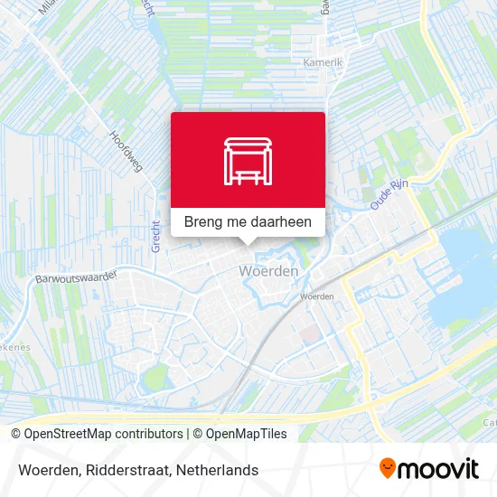 Woerden, Ridderstraat kaart