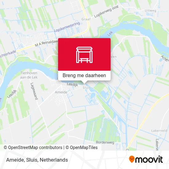 Ameide, Sluis kaart