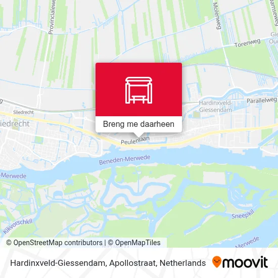 Hardinxveld-Giessendam, Apollostraat kaart