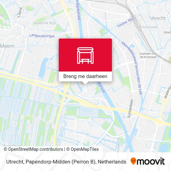 Utrecht, Papendorp-Midden (Perron B) kaart