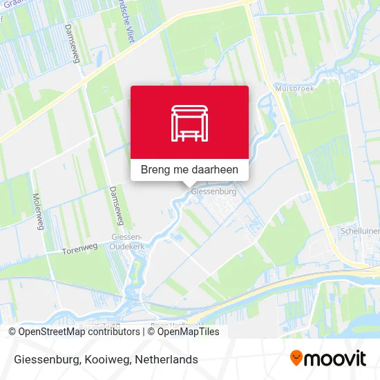 Giessenburg, Kooiweg kaart