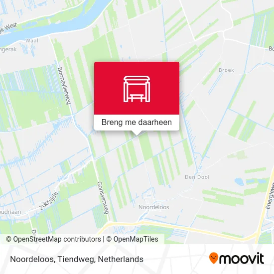 Noordeloos, Tiendweg kaart