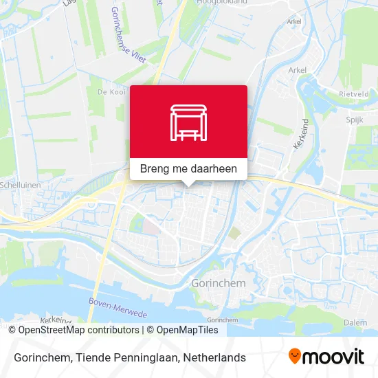 Gorinchem, Tiende Penninglaan kaart