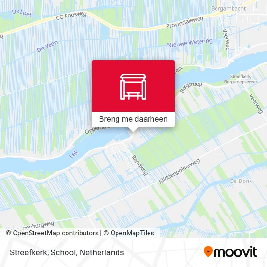Streefkerk, School kaart