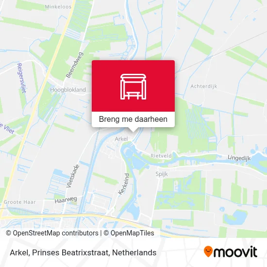 Arkel, Prinses Beatrixstraat kaart
