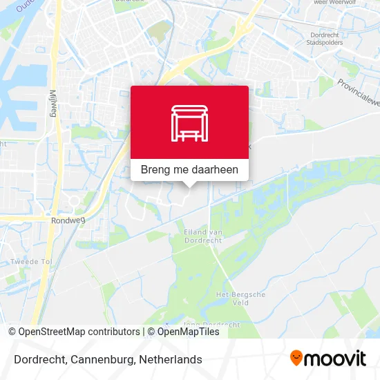 Dordrecht, Cannenburg kaart
