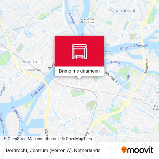 Dordrecht, Centrum (Perron A) kaart
