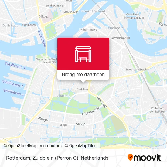 Rotterdam, Zuidplein (Perron G) kaart