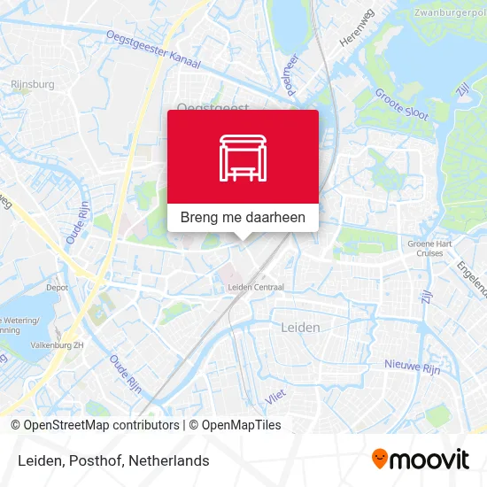 Leiden, Posthof kaart