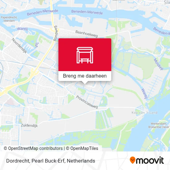 Dordrecht, Pearl Buck-Erf kaart