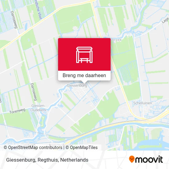 Giessenburg, Regthuis kaart
