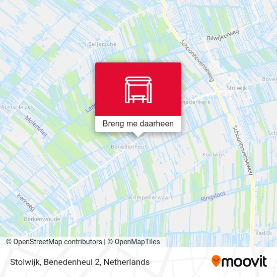 Stolwijk, Benedenheul 2 kaart