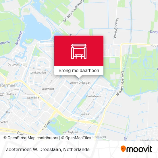 Zoetermeer, W. Dreeslaan kaart