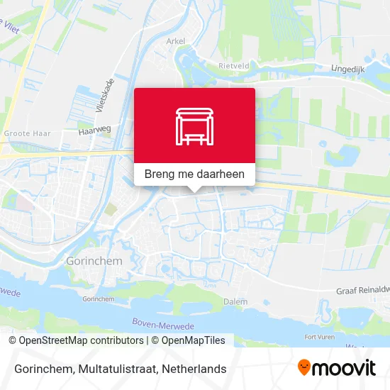 Gorinchem, Multatulistraat kaart