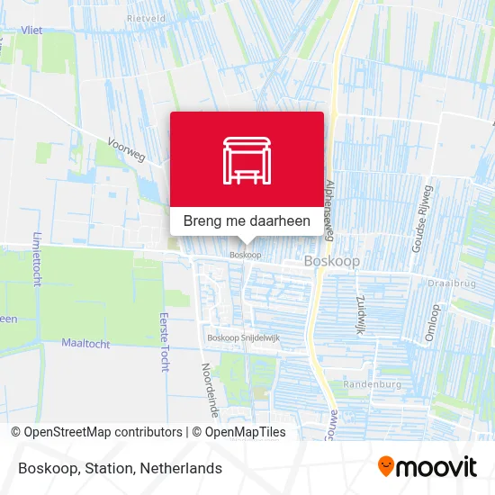 Boskoop, Station kaart