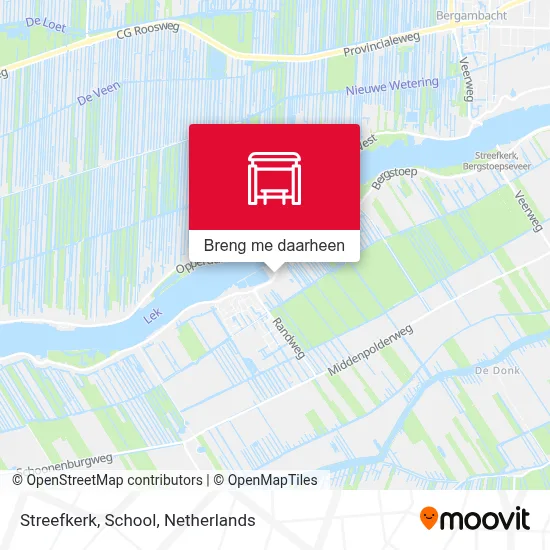 Streefkerk, School kaart