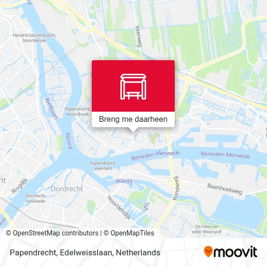 Papendrecht, Edelweisslaan kaart