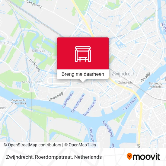 Zwijndrecht, Roerdompstraat kaart