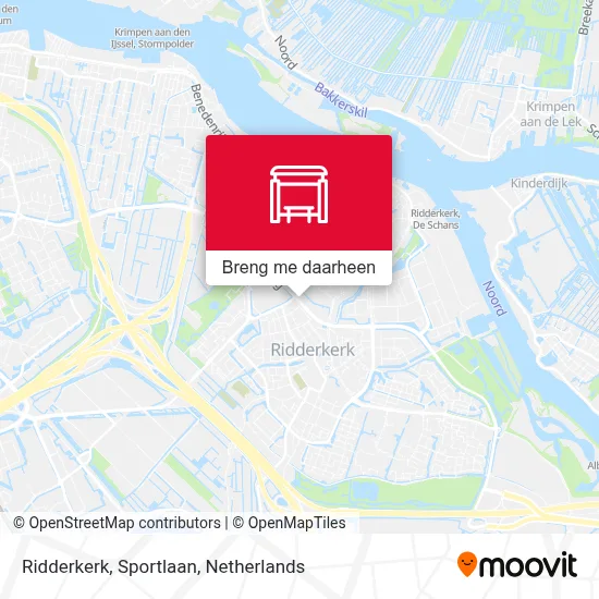 Ridderkerk, Sportlaan kaart