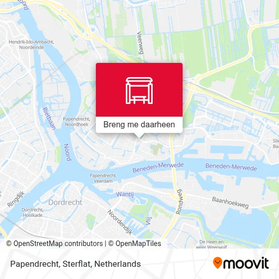 Papendrecht, Sterflat kaart