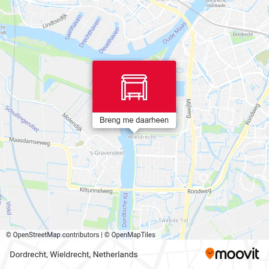 Dordrecht, Wieldrecht kaart