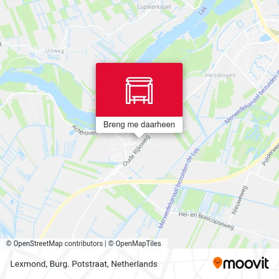 Lexmond, Burg. Potstraat kaart