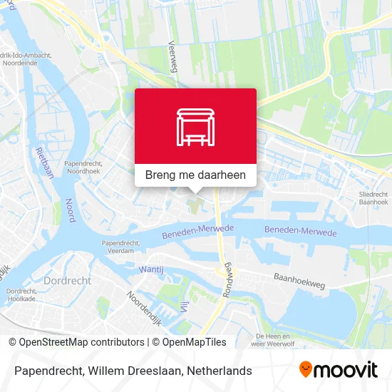 Papendrecht, Willem Dreeslaan kaart