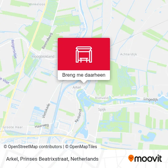 Arkel, Prinses Beatrixstraat kaart