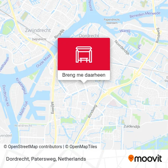 Dordrecht, Patersweg kaart