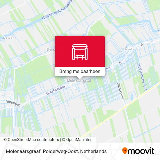 Molenaarsgraaf, Polderweg-Oost kaart