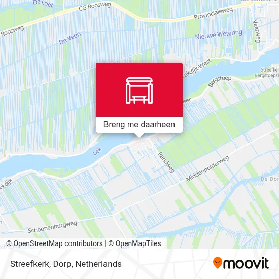 Streefkerk, Dorp kaart