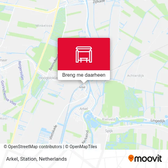 Arkel, Station kaart