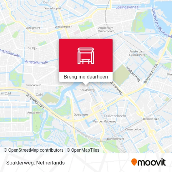 Spaklerweg kaart
