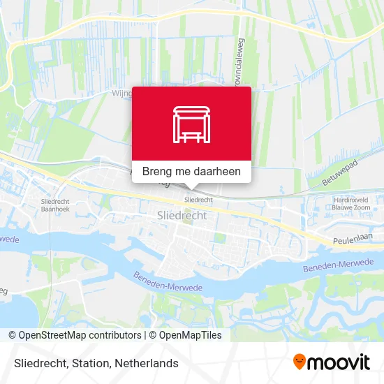 Sliedrecht, Station kaart